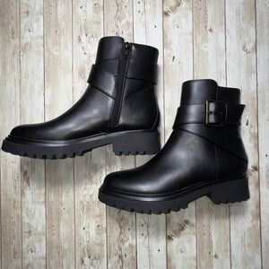 Unisa Unjezzo Women's Ankle Boots Zipper Buckle Black Size 7 M